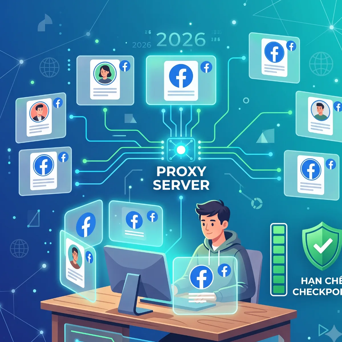 Cách Nuôi Nick Facebook Bằng Proxy Hạn Chế Checkpoint 2026